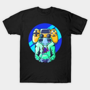 Gamer Head Yellow T-Shirt